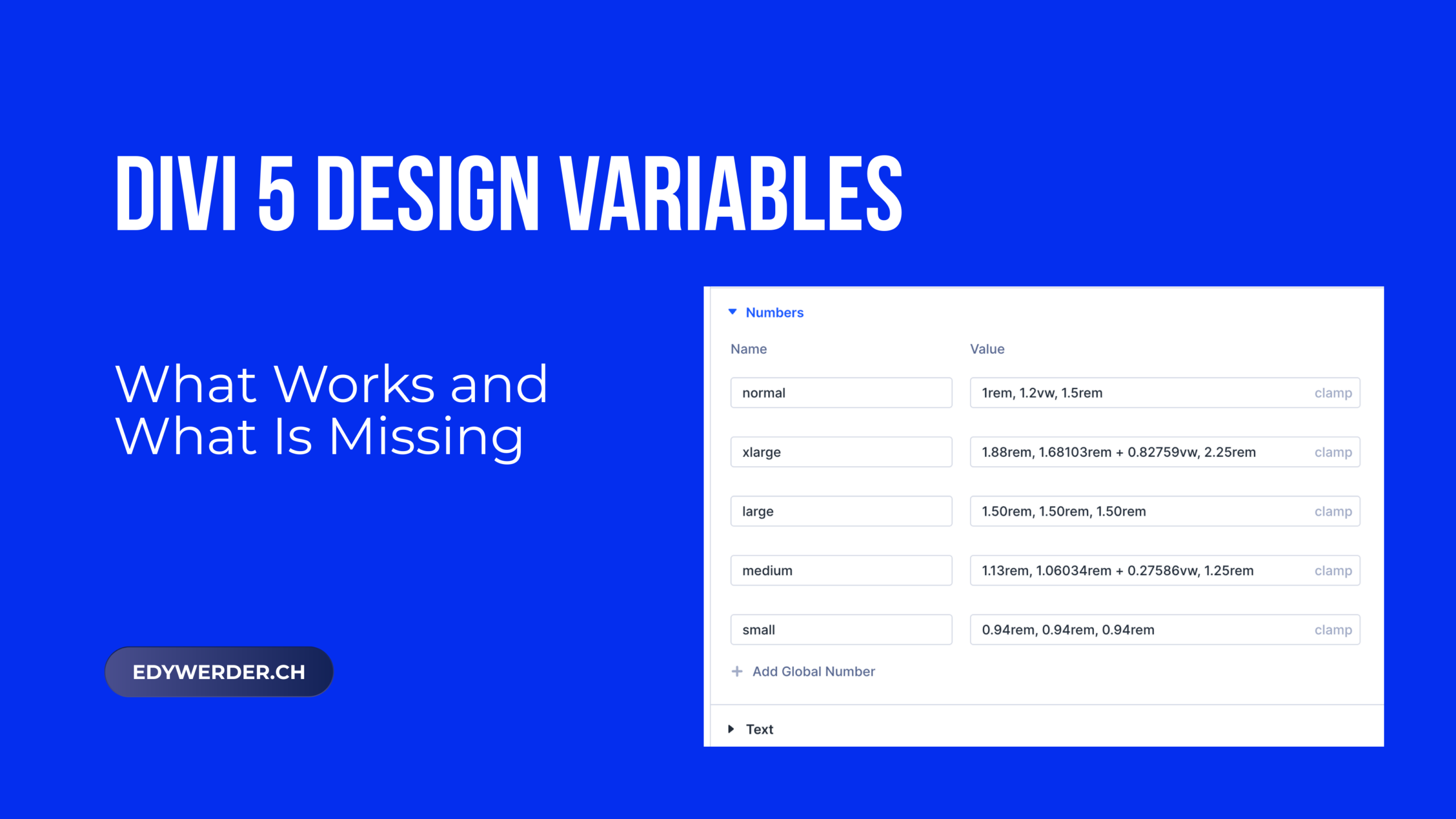 Divi 5 Design Variables