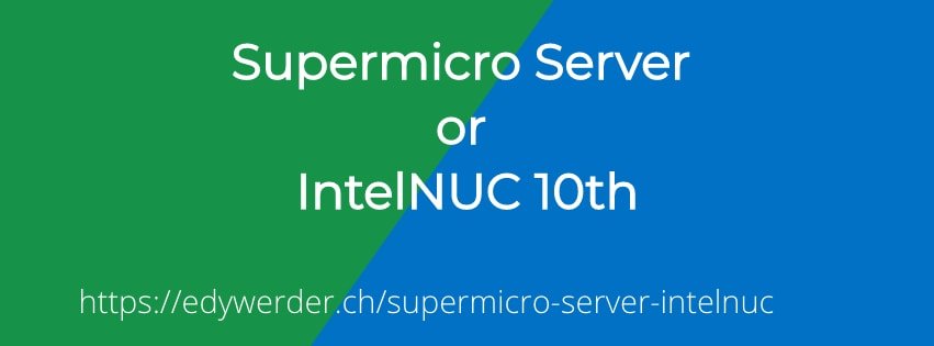 Supermicro server IntelNUC