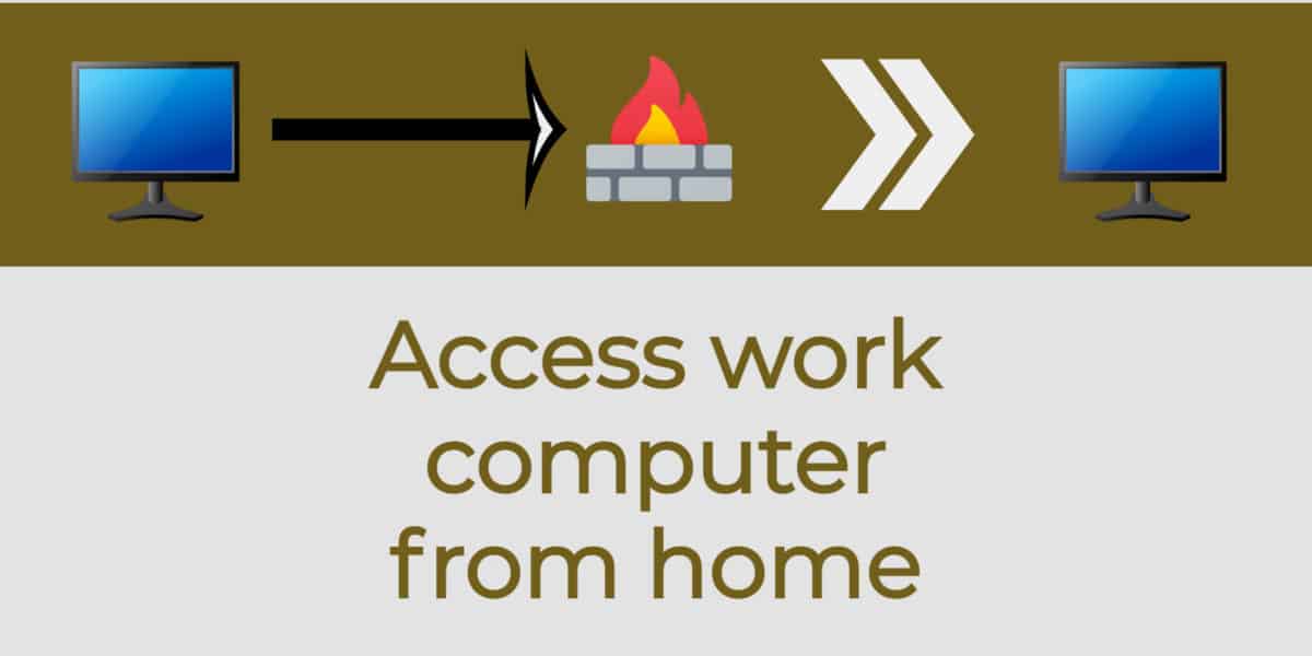 access work computer from home