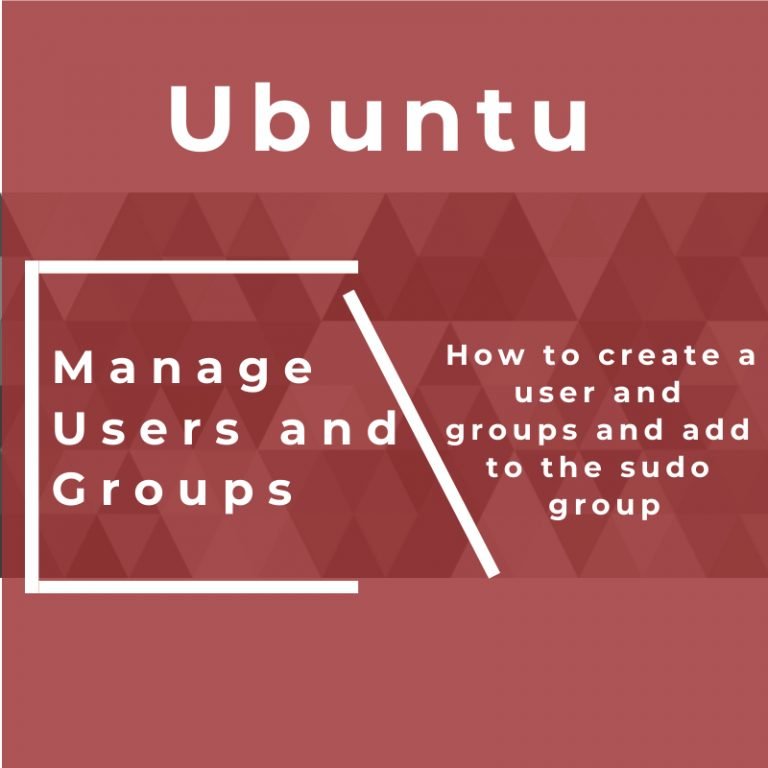 Ubuntu – Manage users and groups
