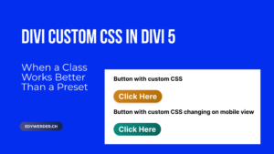 Divi custom CSS in Divi 5