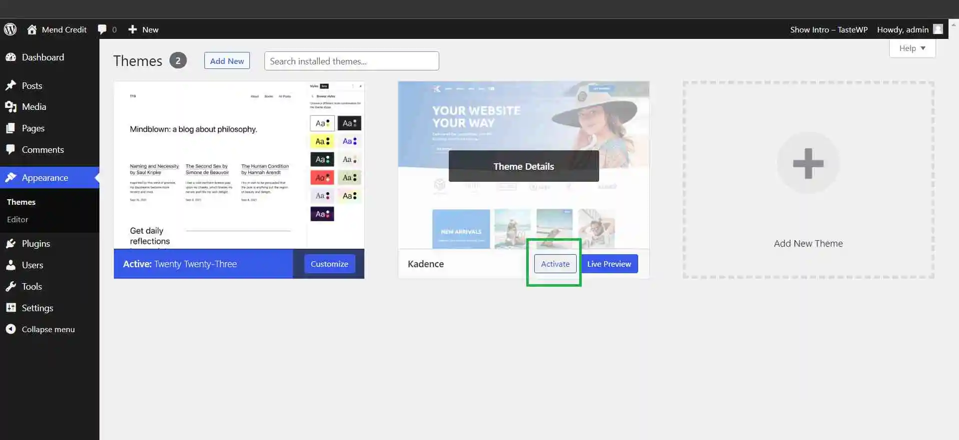 How to Change a Theme in WordPress: A Step-by-Step Guide 5 Activating a New Theme