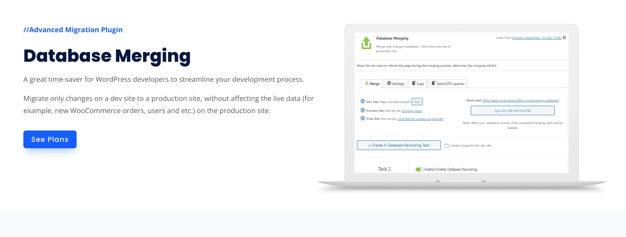 How to backup your WordPress website - A Comprehensive Guide to 4 Essential Methods 15 WPvivid - Database merging a separate plugin