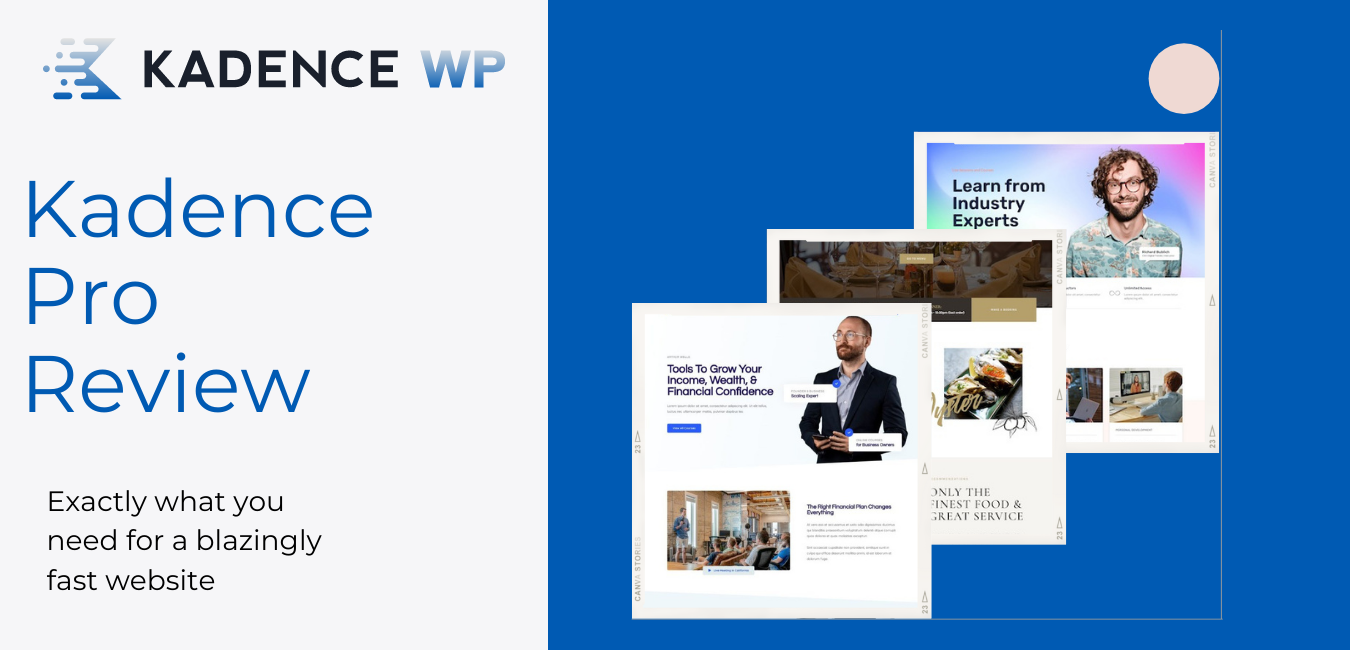 Blogs 3 Featured Kadence Theme review