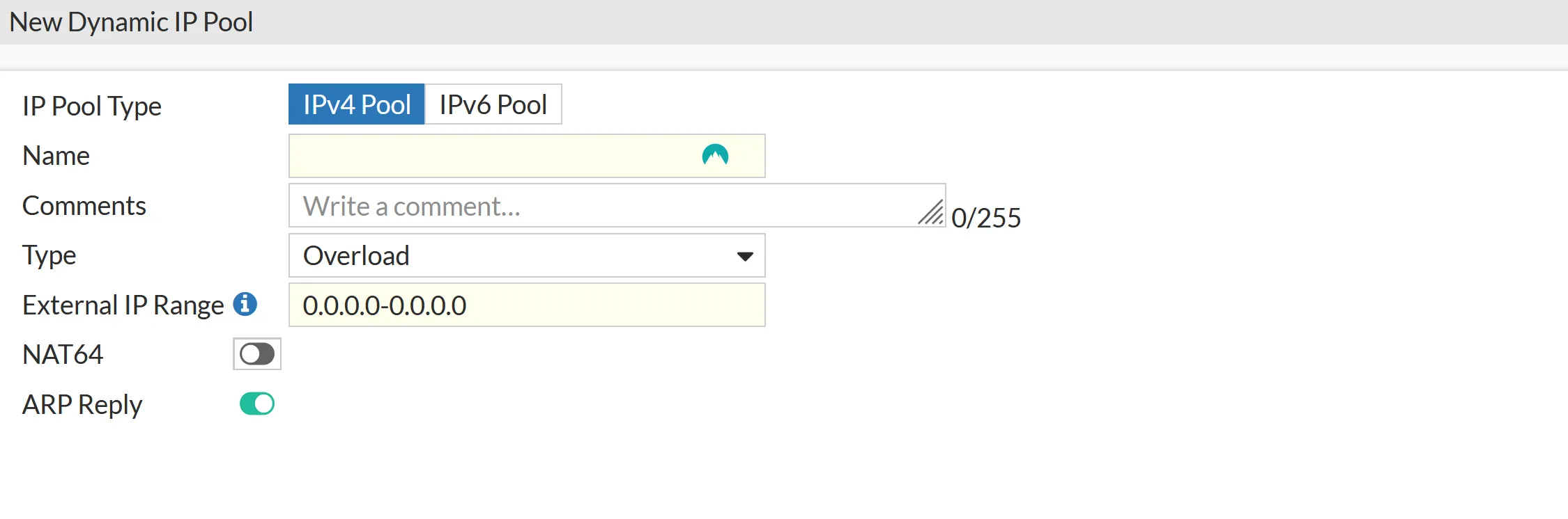 How to configure static source NAT policies on Fortigate Firewall 6 Fortigate IP pool