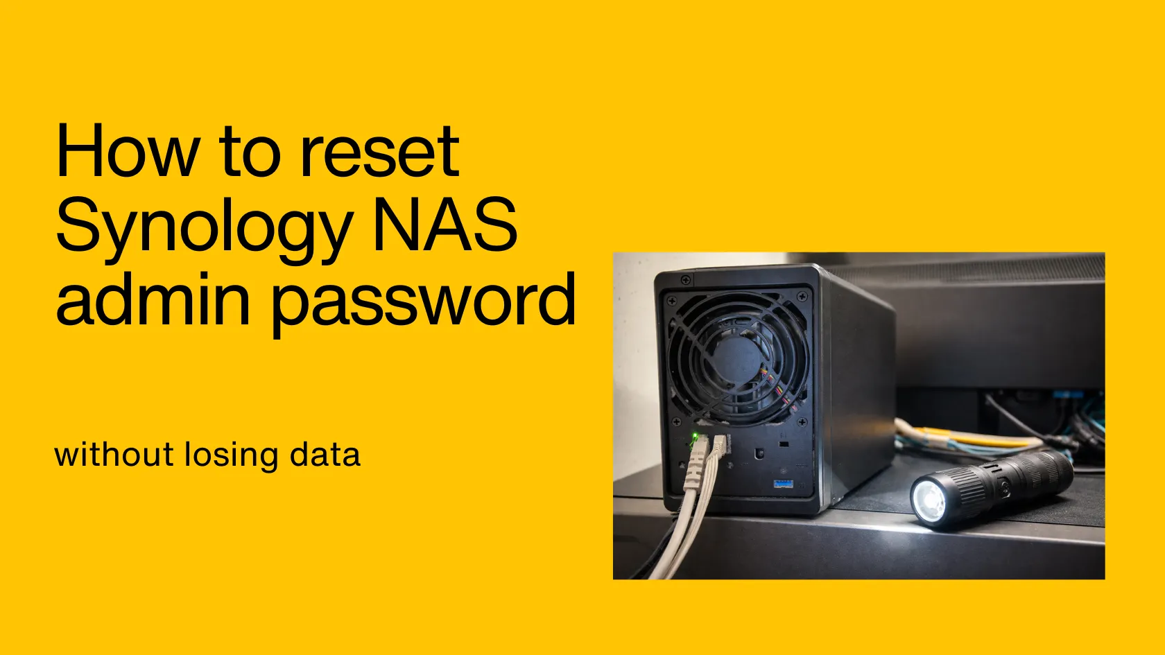 How to reset Synology NAS adm password