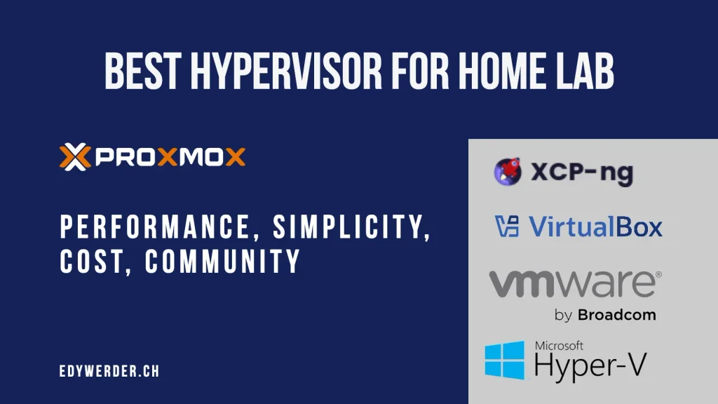 Best Hypervior for home lab - edywerder.ch