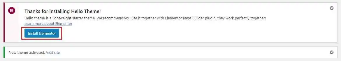 Hello Elementor Theme Review: Fast and Clean WordPress Theme With Minimal Styling 8 Install the Elementor Plugin