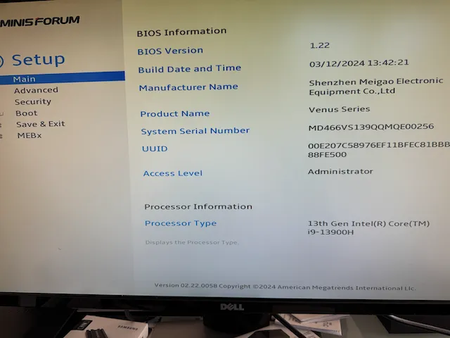 How to Update the Minisforum BIOS: Easy Step-by-Step Guide 2 Minisforum Bios before upgrad