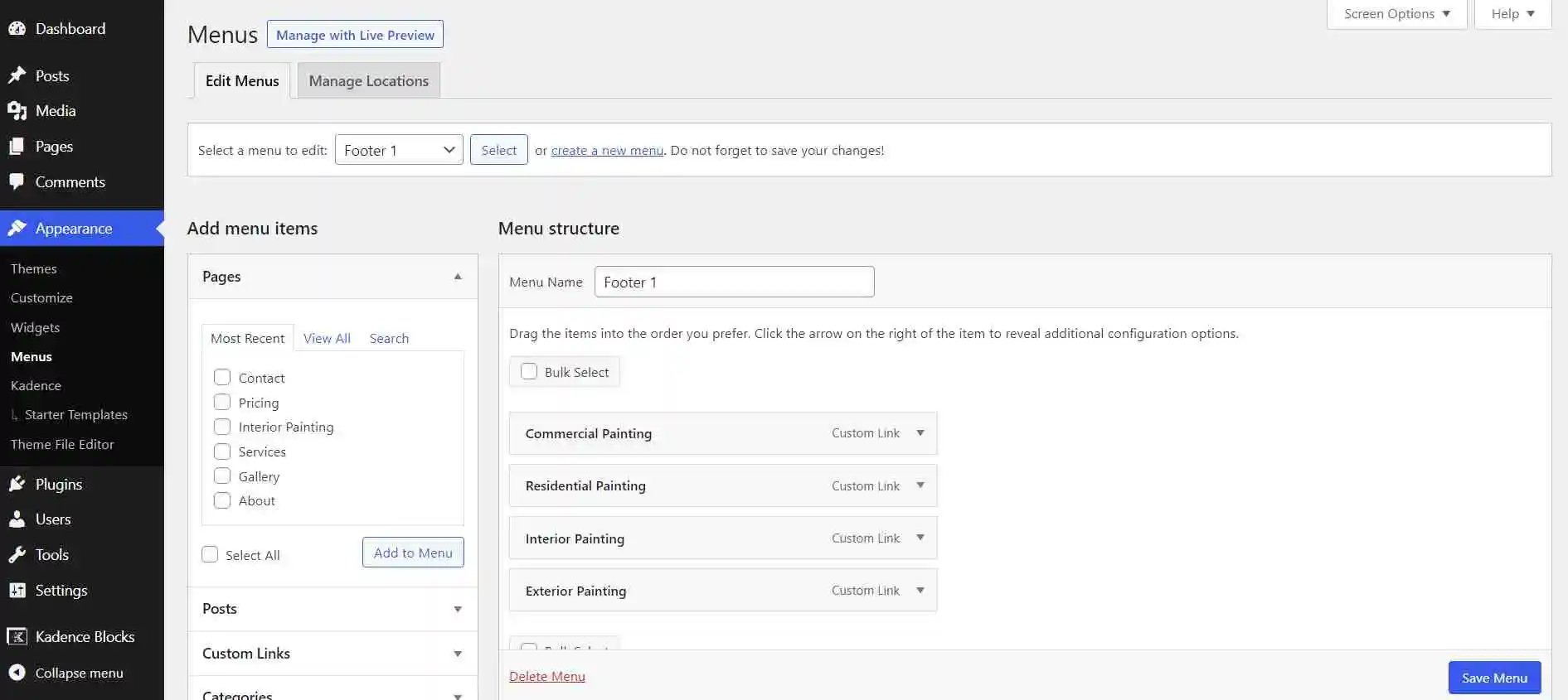 How to Change a Theme in WordPress: A Step-by-Step Guide 8 Modifying the Navigation Menu Using New WordPress Theme