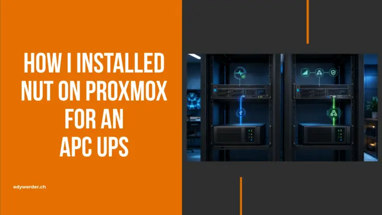 How I Installed NUT on Proxmox for an APC UPS