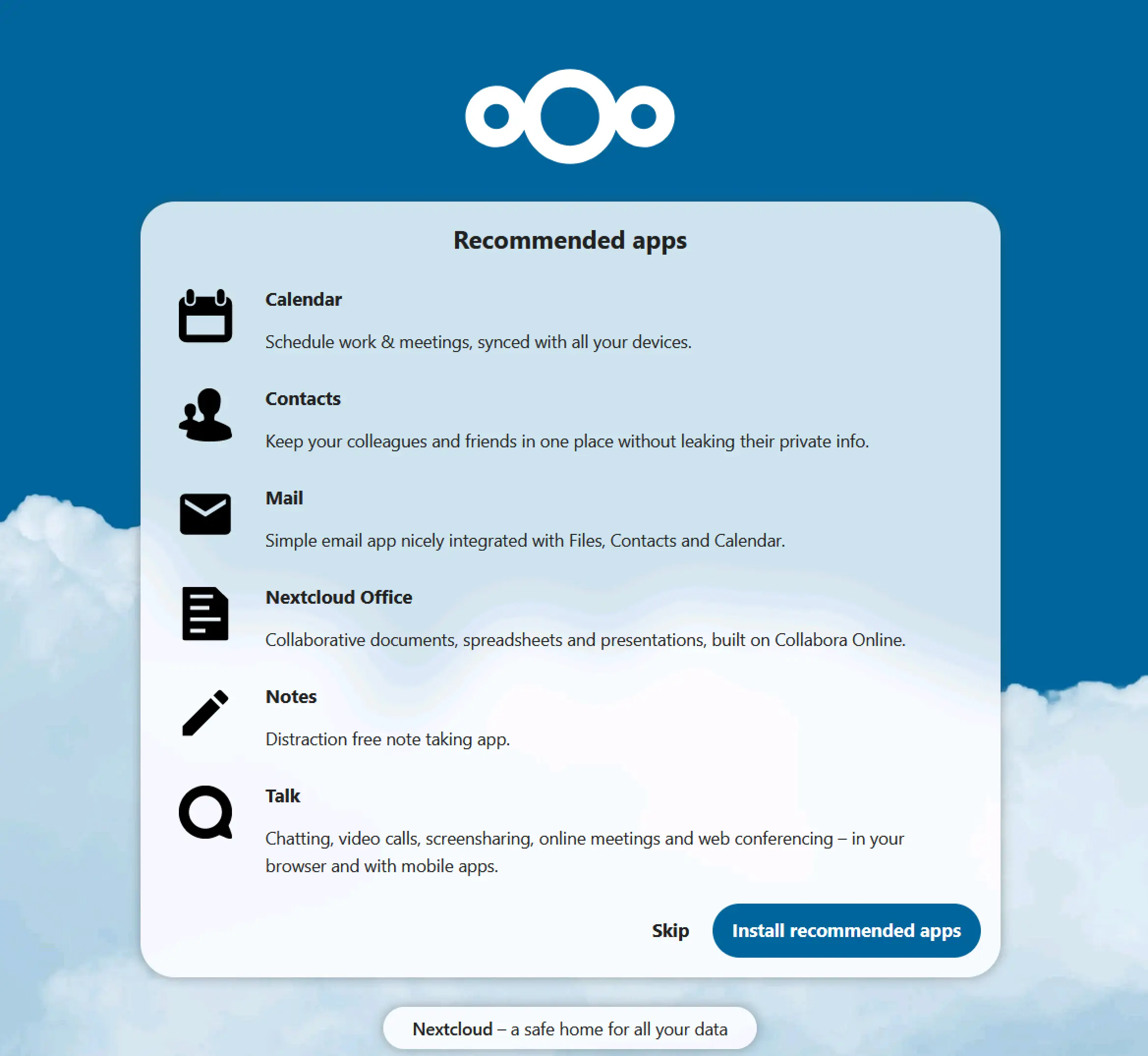 How to install NextCloud on Proxmox with Ubuntu 8 NextCloud recommended apps