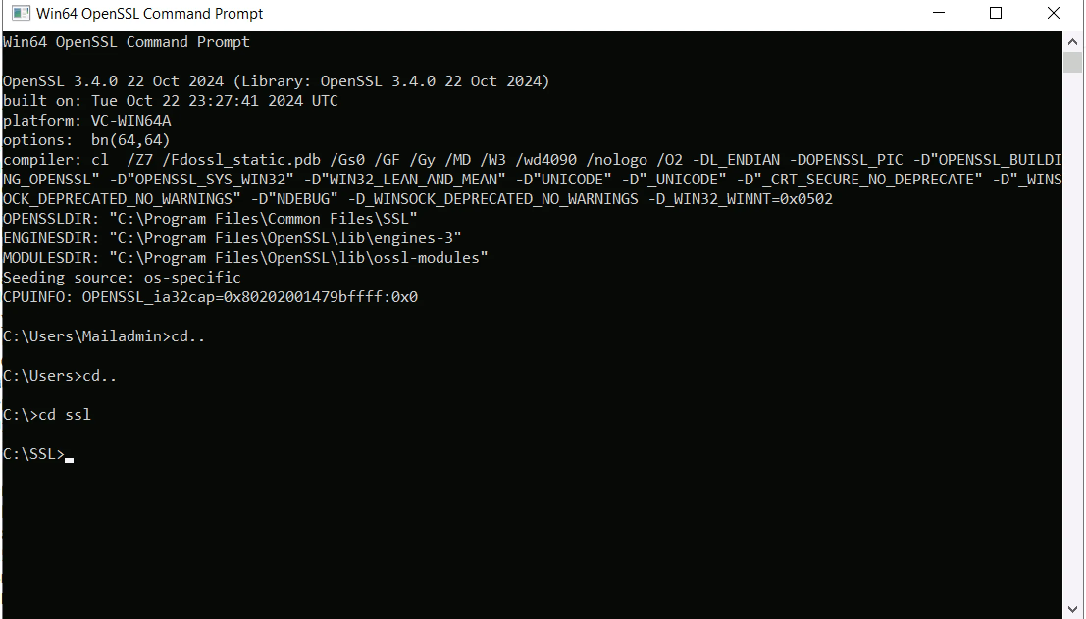 OpenSSL for Windows