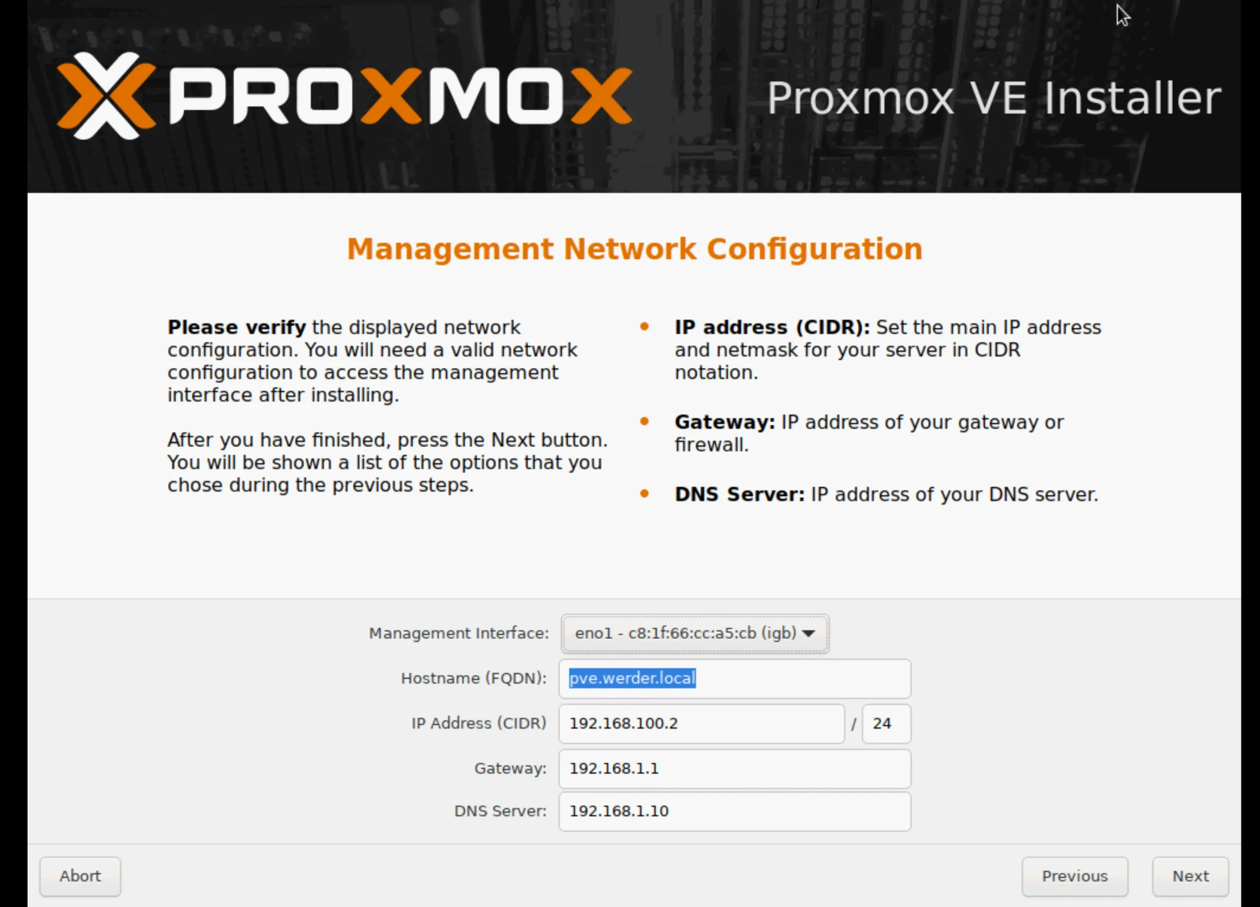 Proxmox installer 6