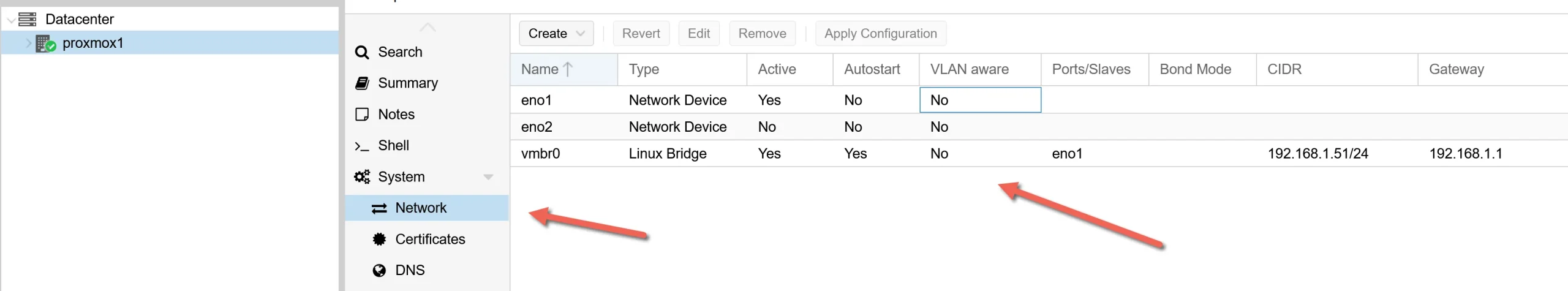 Configuring VLANs in Proxmox: A Guide to enable tag for VLAN in Linux bridge 2 Proxmox bridge vlan aware