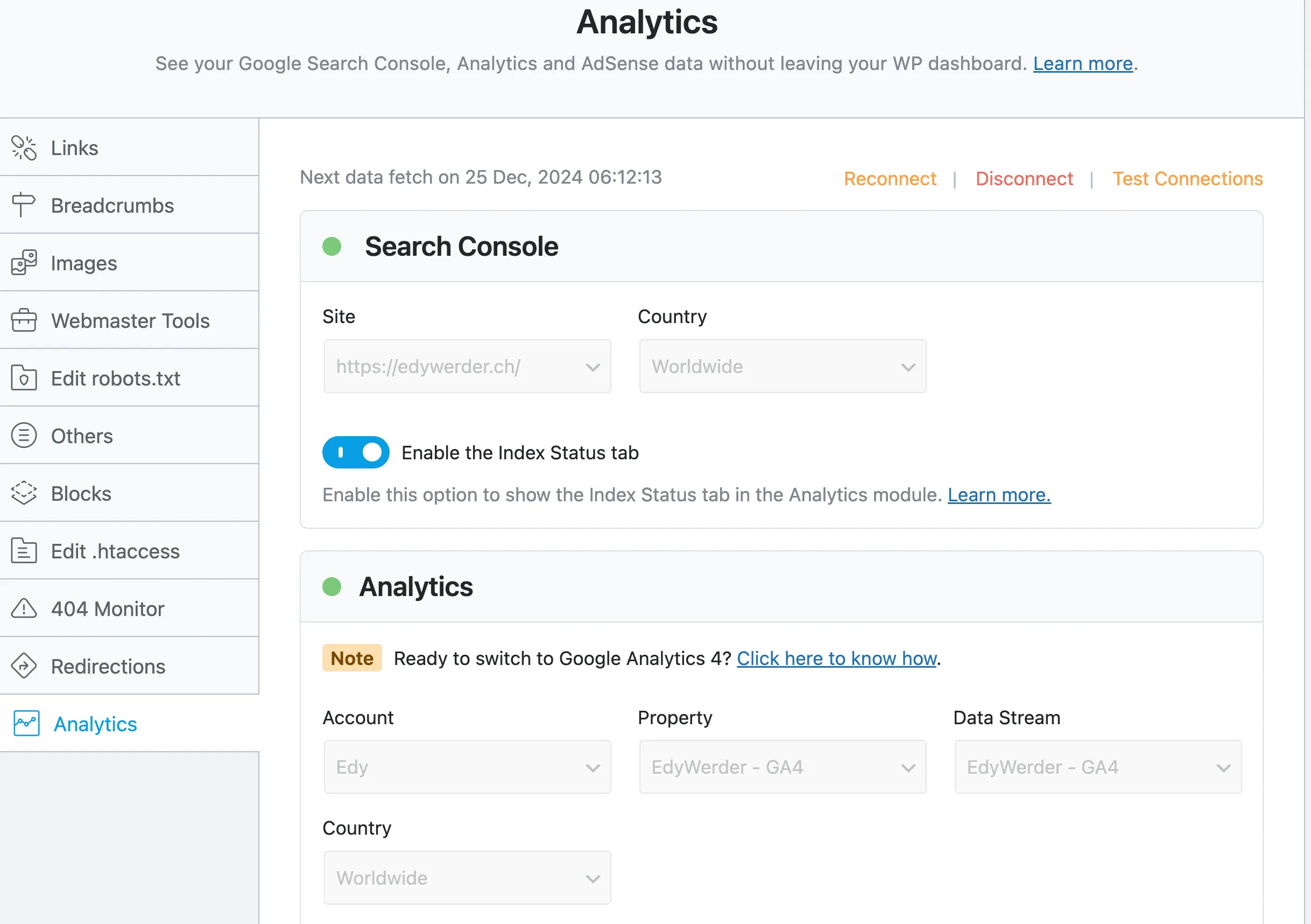 Discover the Best SEO plugin for WordPress - Rank Math 6 Rank Math Google data integration