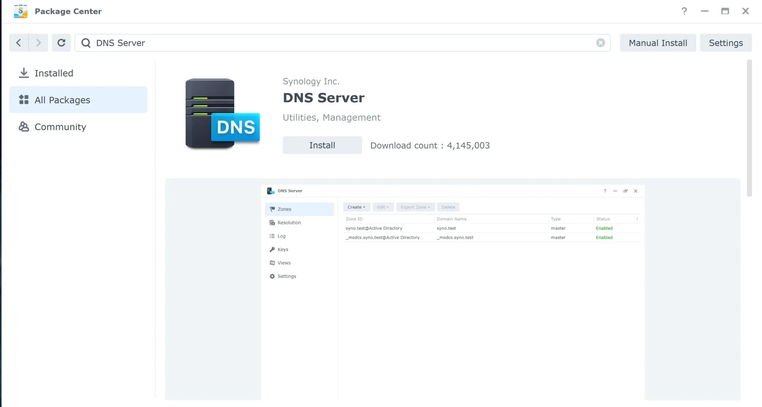 Synology DNS Server