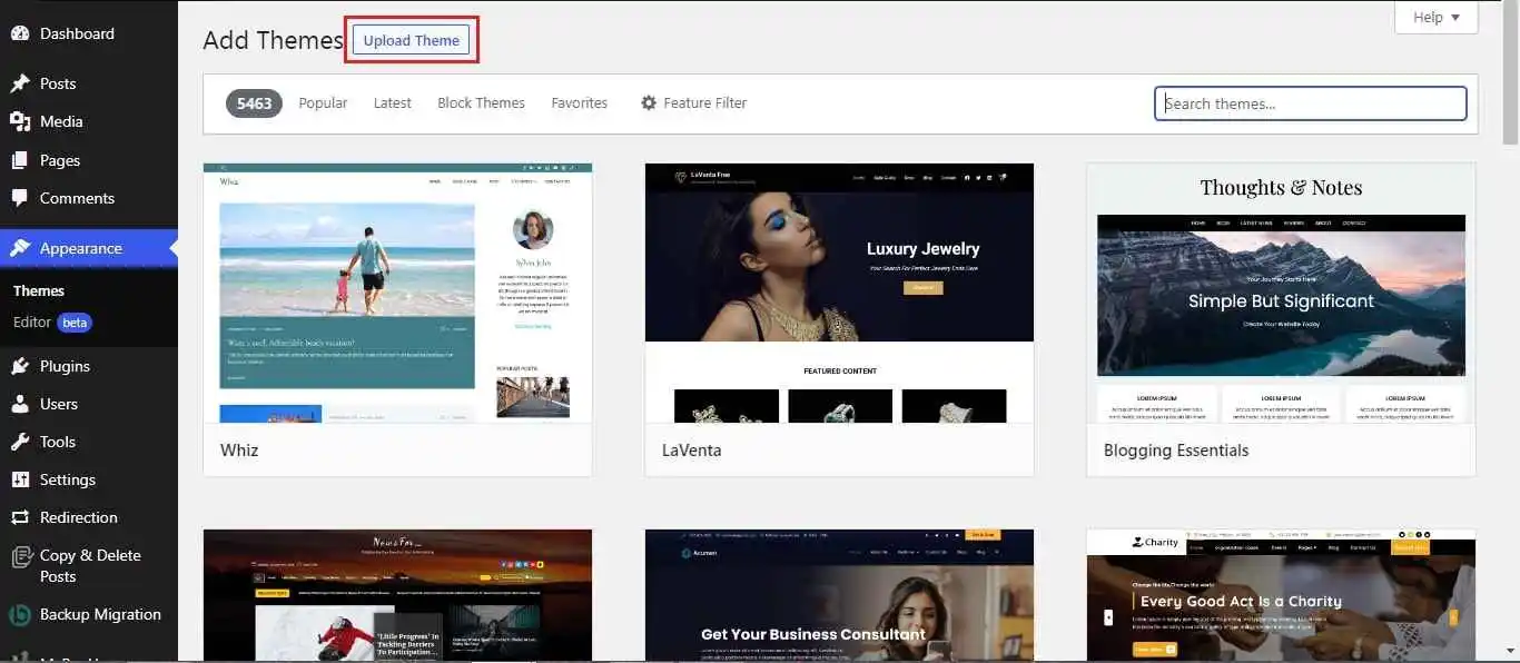 Hello Elementor Theme Review: Fast and Clean WordPress Theme With Minimal Styling 6 Upload Elementor Hello Theme to WordPress