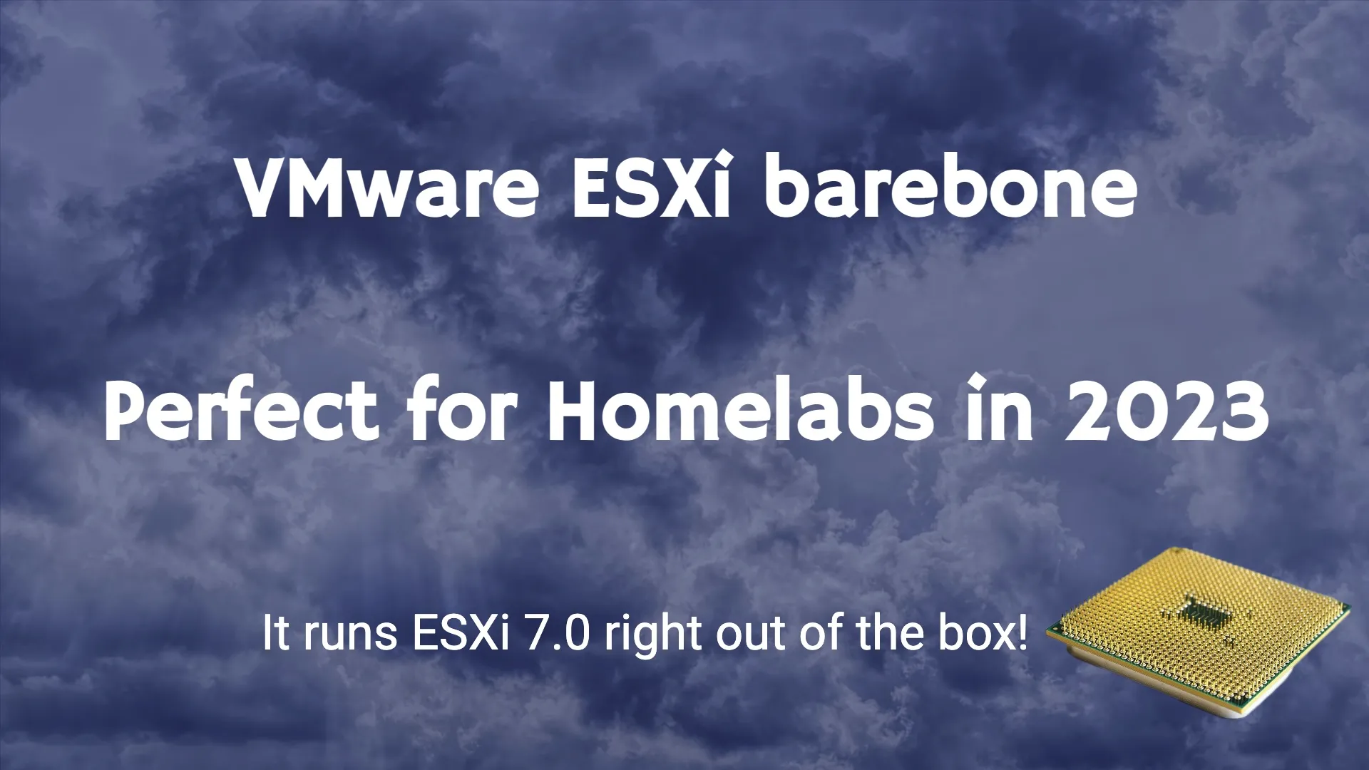 VMware ESXi barebone