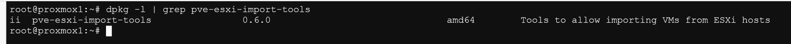 Vmware to Proxmox: Ultimate Import Wizard for converting a virtual machine 7 Verify the ESXI import tool