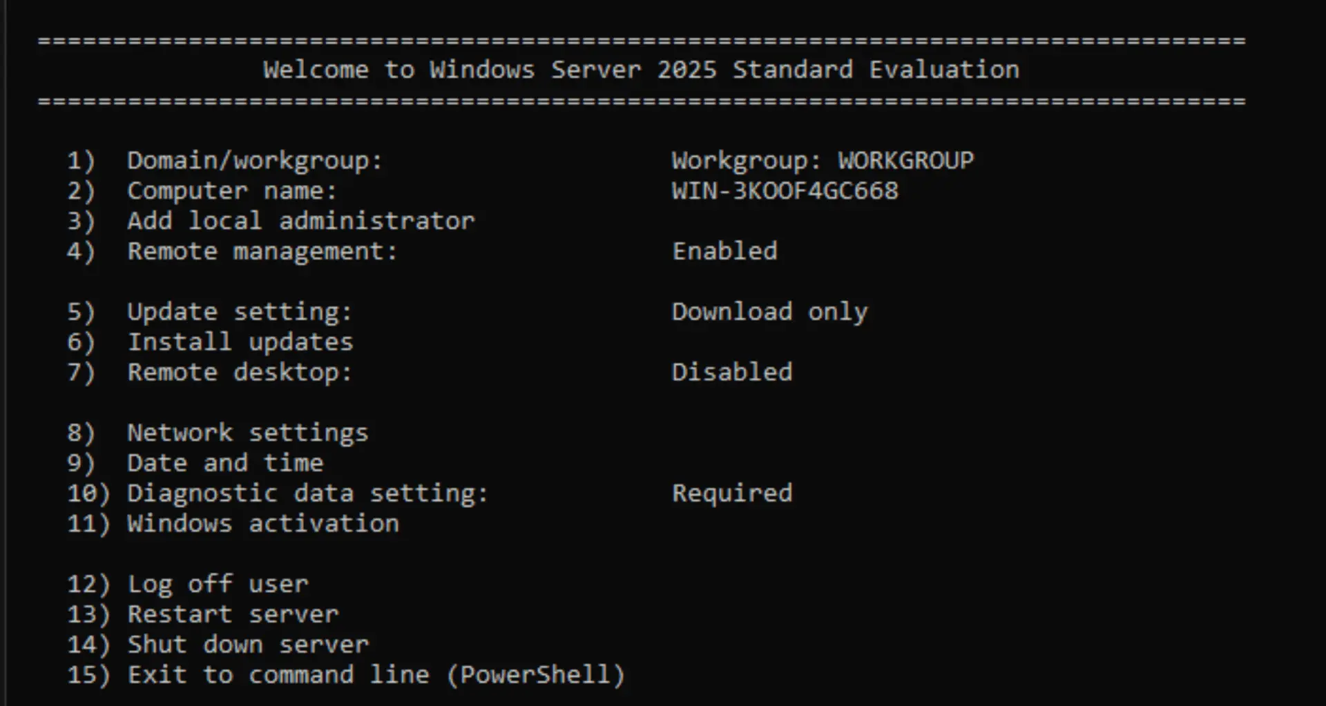 Windows Server Core: The Ultimate Guide to Microsoft’s Minimal Server Installation 3 Windows Server core - sconfig
