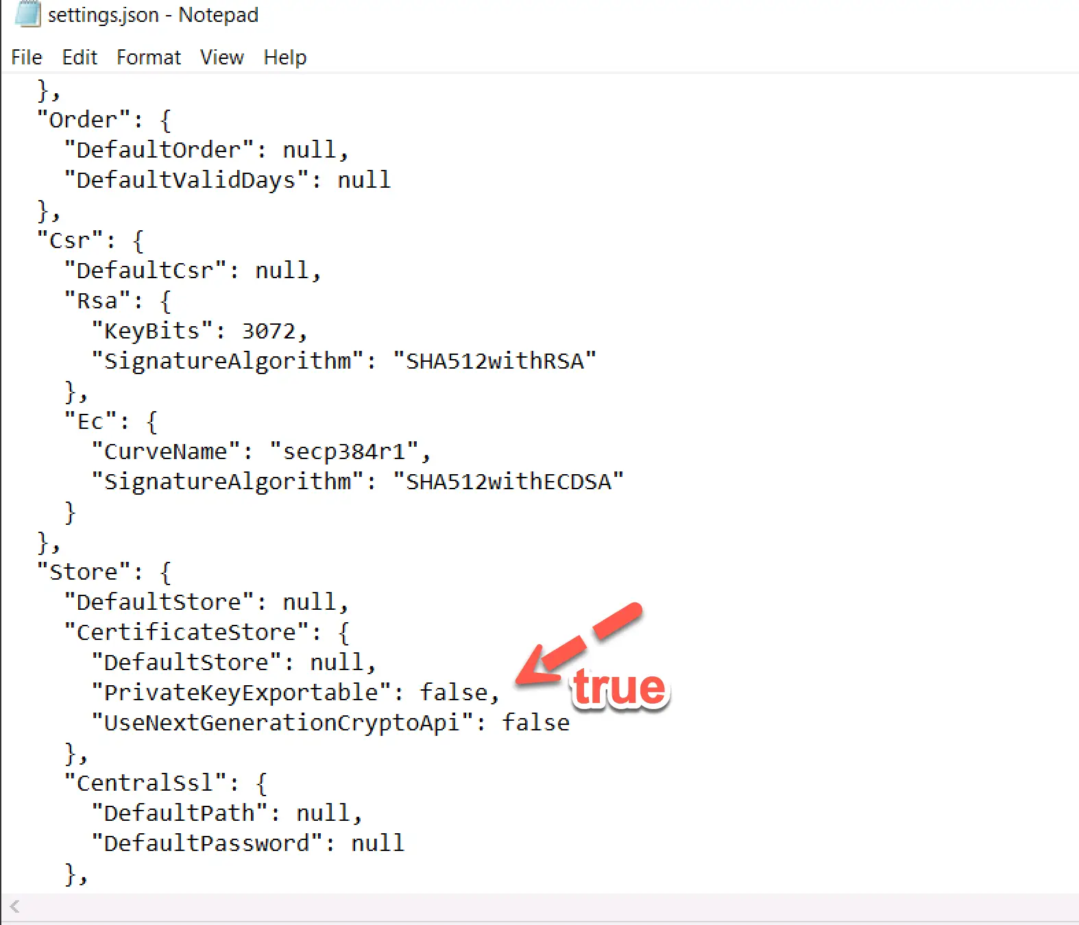 Exchange setup fails with a certificate error 7 acme client privatekeyexportable