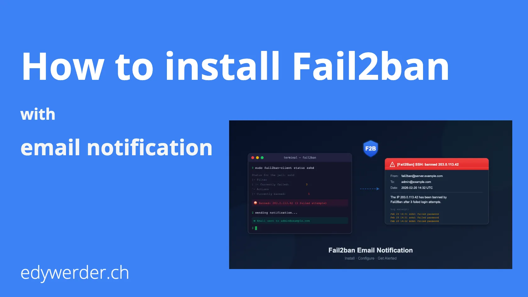 How to installFail2ban email notification