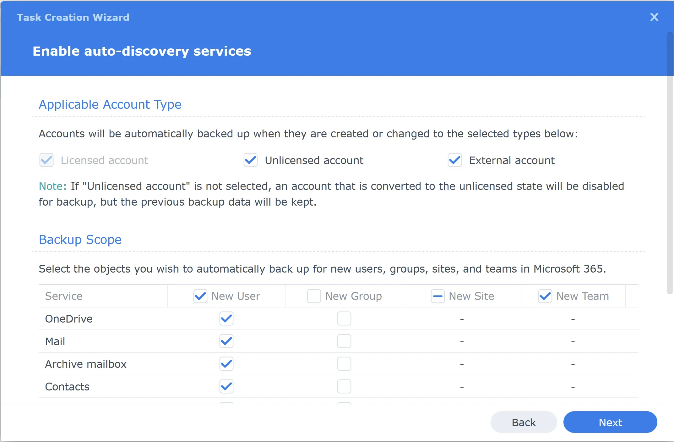Did you know using Synology Active Backup for Microsoft 365 is a free alternative to Veeam Microsoft 365? 10 enable auto-discovery service