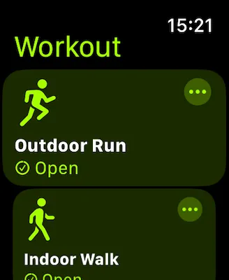 Apple Watch 9 workout app