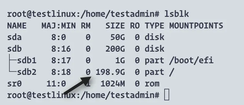 How to Easily Increase VMware Disk Size 9 new disk size for linux guest
